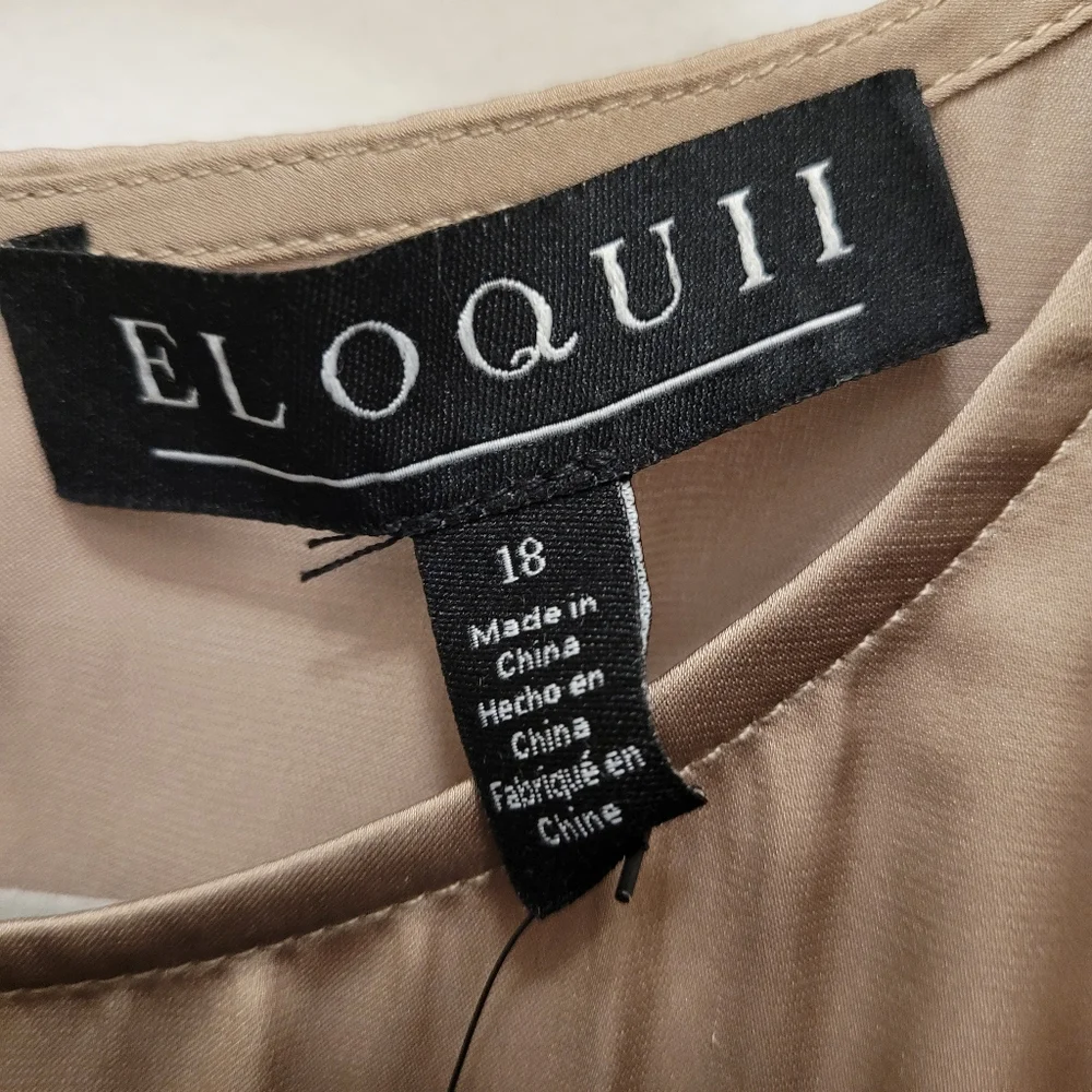 NWT, Eloquii draped blouse - Picture 3 of 5